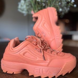 Orange Fila Disruptor II Sneakers